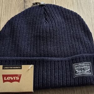 Levi's Dark Blue Knit Beanie